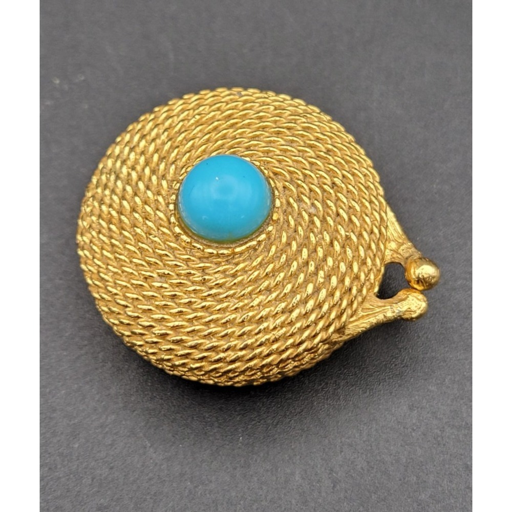 Vintage Este Lauder Solid Perfume Compact Gold Ro… - image 4